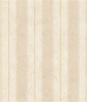 Seabrook Designs Magellan Stripe Taupe & Bone White Wallpaper