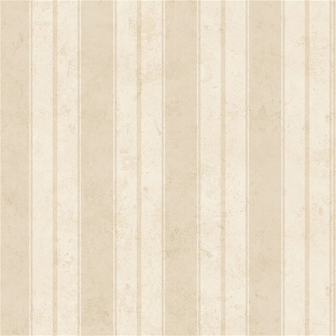 Seabrook Designs Magellan Stripe Taupe &amp; Bone White Wallpaper
