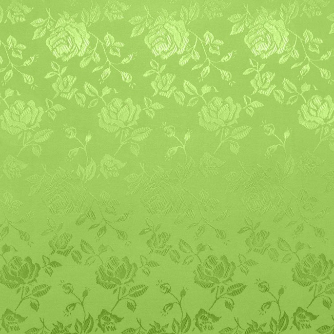 Citrus Green Jacquard Satin Fabric image 1 of 2