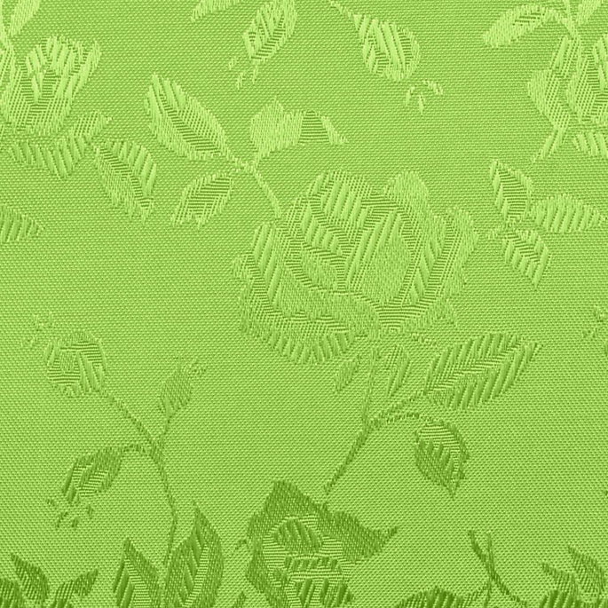Citrus Green Jacquard Satin Fabric image 2 of 2