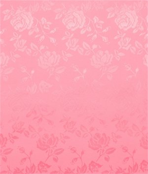 Pink Jacquard Satin Fabric