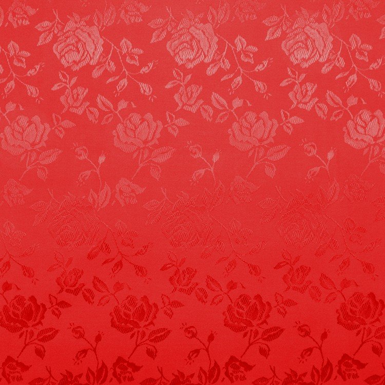 Red Jacquard Satin Fabric