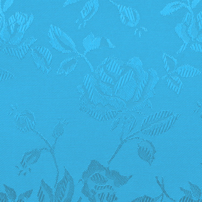 Turquoise Jacquard Satin Fabric image 2 of 2