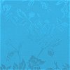 Turquoise Jacquard Satin Fabric - Image 2