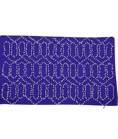 12 inch x 21 inch Jay Street Gantha Cobalt Blue Decorative Pillow Cover
