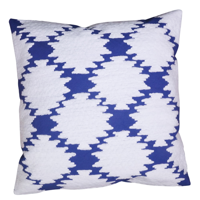 18" x 18" Jay Street Linden Cobalt Blue Decorative Pillow Cover image 3 of 3