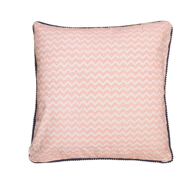 22" x 22" Jay Street Poma Poma Navy Decorative Pillow Cover image 3 of 3