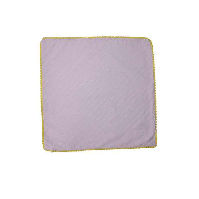 18" x 18" Jay Street Poma Poma Soft Grey Decorative Pillow Cover image 2 of 3