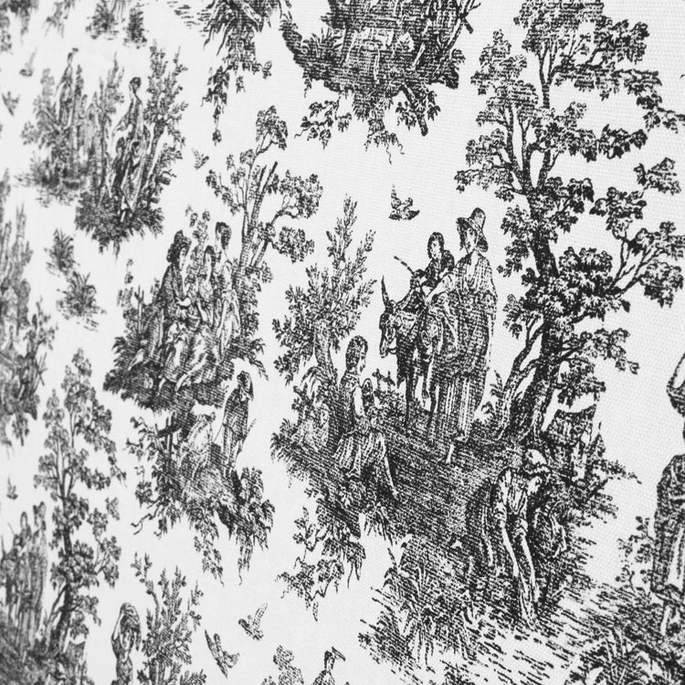 Premier Prints Jamestown Black Canvas Fabric image 5 of 5