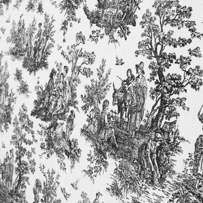 Premier Prints Jamestown Black Canvas Fabric image 5 of 5