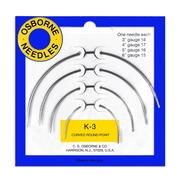 C.S. Osborne Curved Round Point Upholstery Needle Kit