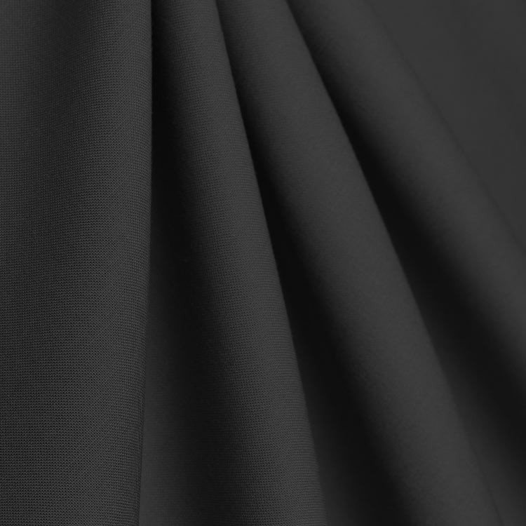 Black Broadcloth Fabric