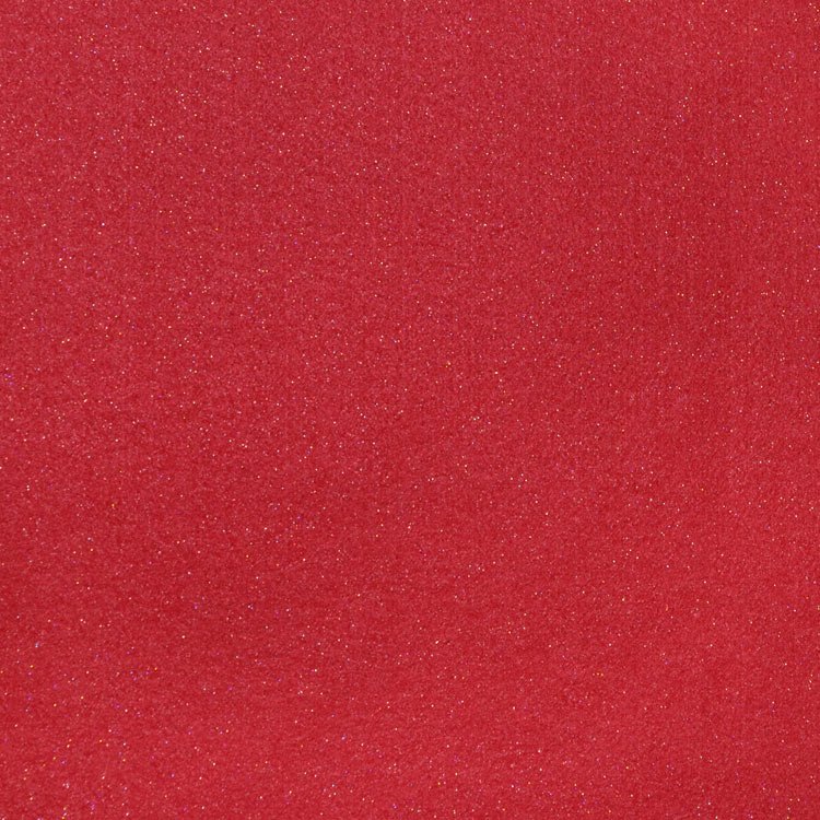 Red Glitter Felt Fabric