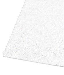 9" x 12" White Glitter Felt Sheet