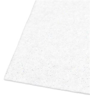 9" x 12" White Glitter Felt Sheet