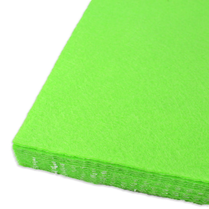 Neon Green Adhesive Felt Sheets image 1 of 2