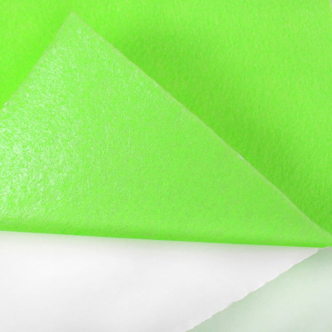 Neon Green Adhesive Felt Sheets image 2 of 2