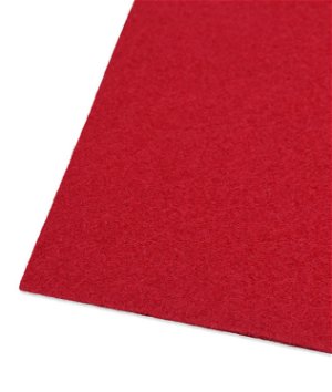 9 inch x 12 inch Red Friendly Felt Sheet