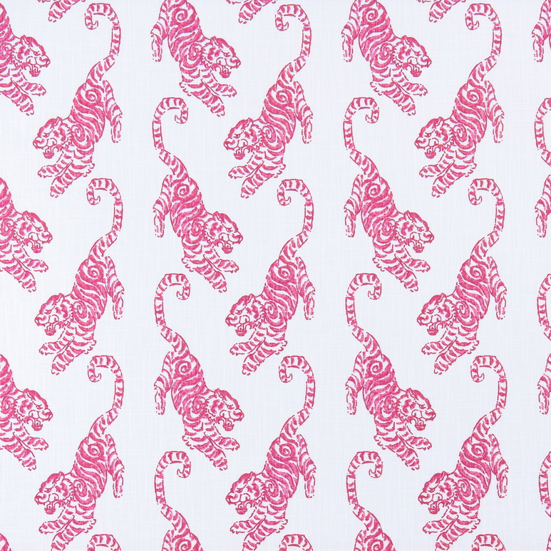 Premier Prints Kenway Flamingo Slub Canvas Fabric