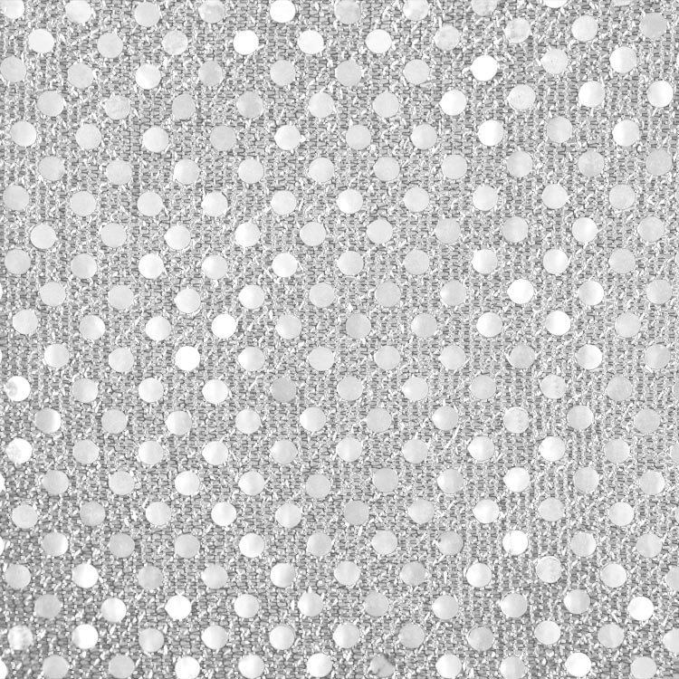3mm Silver Sequin Fabric