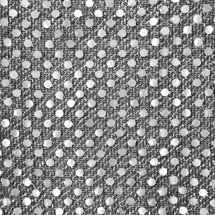 3mm Silver/Black Sequin Fabric