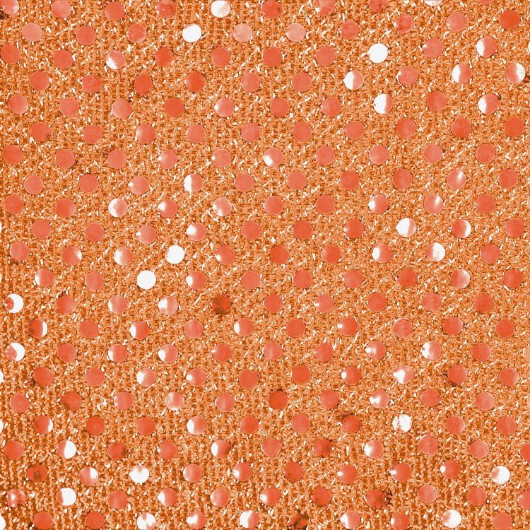 3mm Orange Sequin Fabric