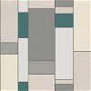 Seabrook Designs De Stijl Geometric Perry Teal & Frosted Petal Wallpaper - Image 1