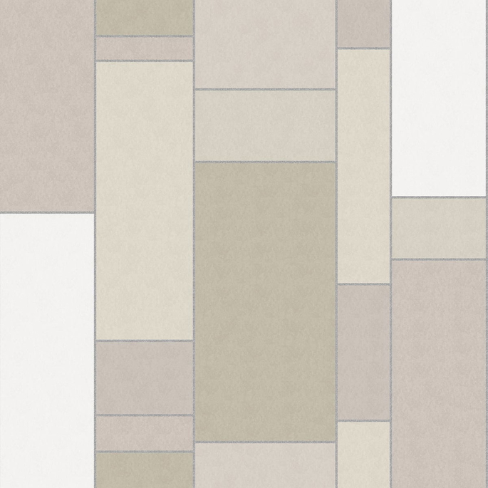 Seabrook Designs De Stijl Geometric Soft Sage &amp; Metallic Silver Wallpaper image 1 of 2