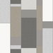 Seabrook Designs De Stijl Geometric Hammered Steel & Metallic Silver Wallpaper
