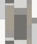 Seabrook Designs De Stijl Geometric Hammered Steel & Metallic Silver Wallpaper