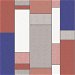 Seabrook Designs De Stijl Geometric Cobalt &amp; Red Brick Wallpaper thumbnail image 1 of 2
