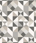 Seabrook Designs Lozenge Geometric Hammered Steel & Pavestone Wallpaper