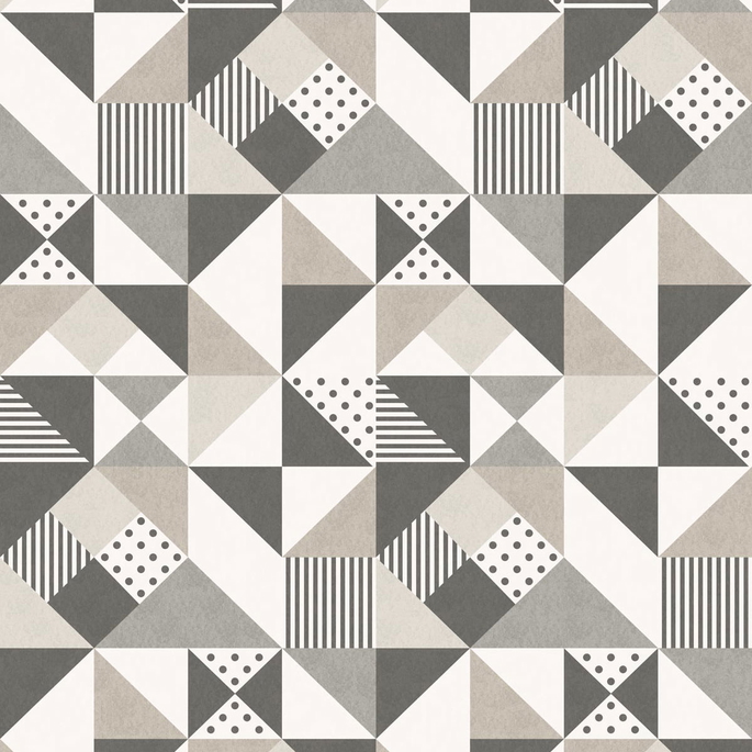 Seabrook Designs Lozenge Geometric Hammered Steel &amp; Pavestone Wallpaper image 1 of 2