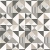 Seabrook Designs Lozenge Geometric Hammered Steel & Pavestone Wallpaper - Image 1