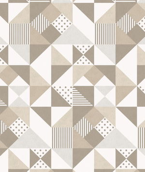 Seabrook Designs Lozenge Geometric Latte & Dorian Grey Wallpaper