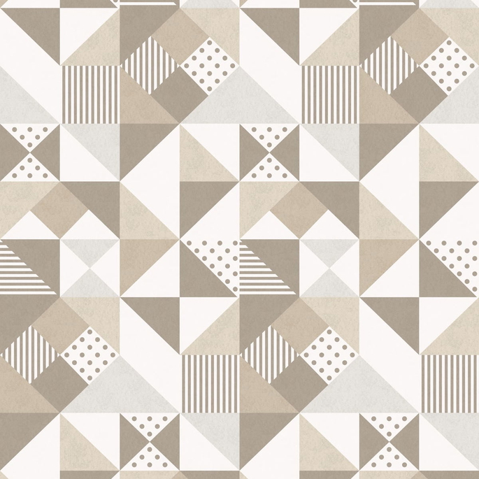 Seabrook Designs Lozenge Geometric Latte &amp; Dorian Grey Wallpaper image 1 of 2