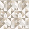 Seabrook Designs Lozenge Geometric Latte & Dorian Grey Wallpaper - Image 1