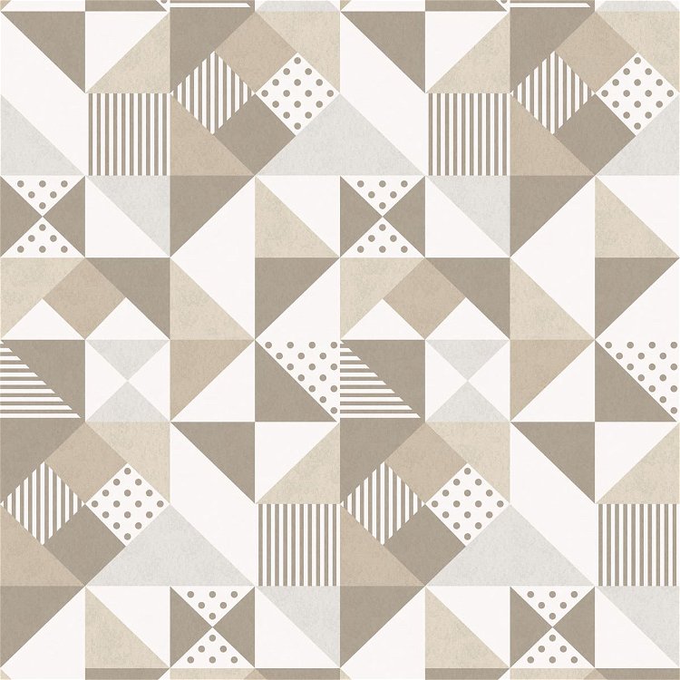 Seabrook Designs Lozenge Geometric Latte & Dorian Grey Wallpaper