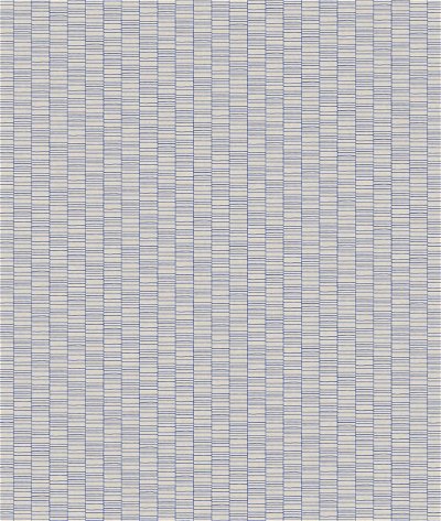 Seabrook Designs Deco Spliced Stripe Ivory & Cobalt Wallpaper