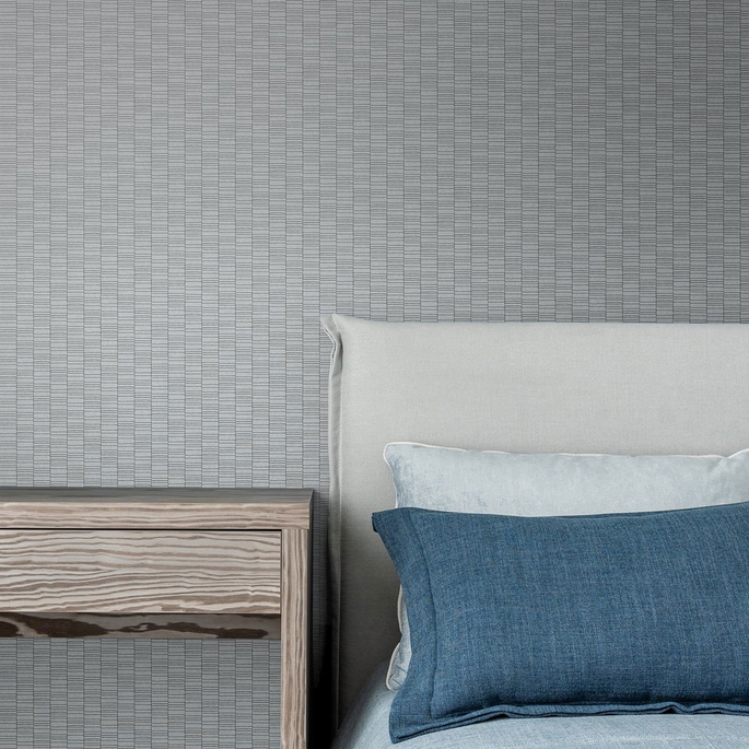 Seabrook Designs Deco Spliced Stripe Skylight Wallpaper image 2 of 2
