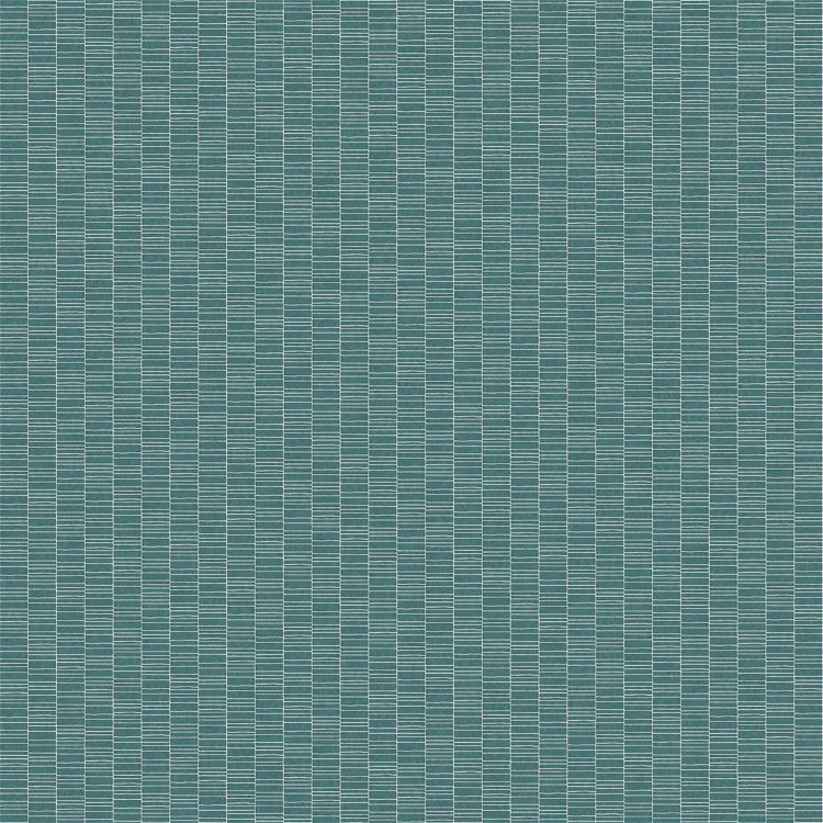 Seabrook Designs Deco Spliced Stripe Perry Teal Wallpaper