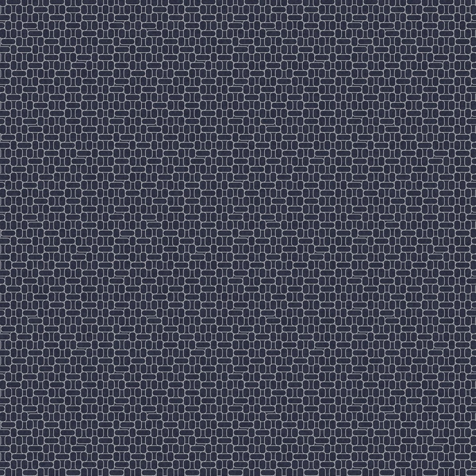 Seabrook Designs Capsule Geometric Denim Blue &amp; Metallic Silver Wallpaper image 1 of 2