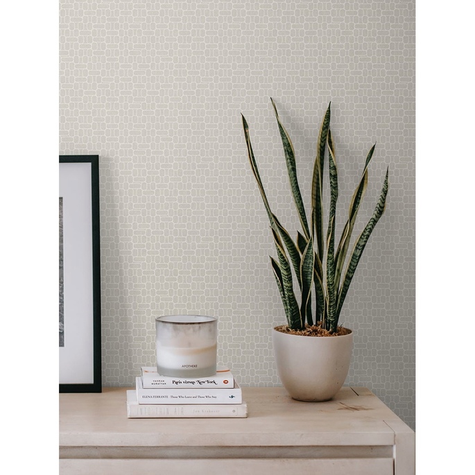 Seabrook Designs Capsule Geometric Linen Wallpaper image 2 of 2