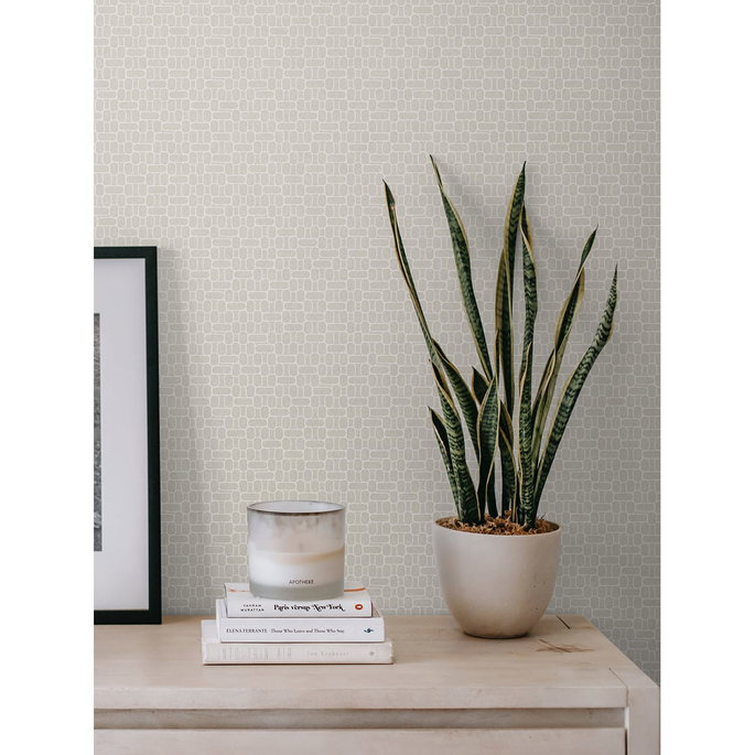 Seabrook Designs Capsule Geometric Linen Wallpaper image 2 of 2