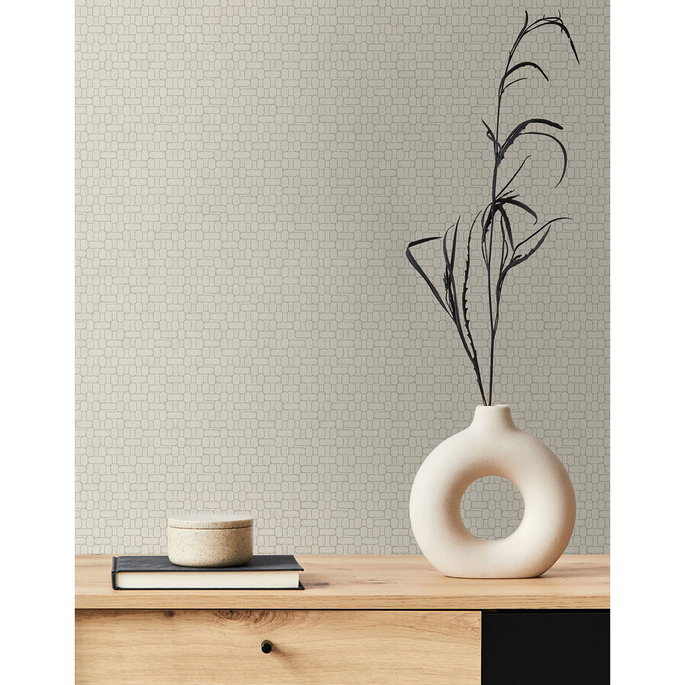 Seabrook Designs Capsule Geometric Ivory Wallpaper image 2 of 2