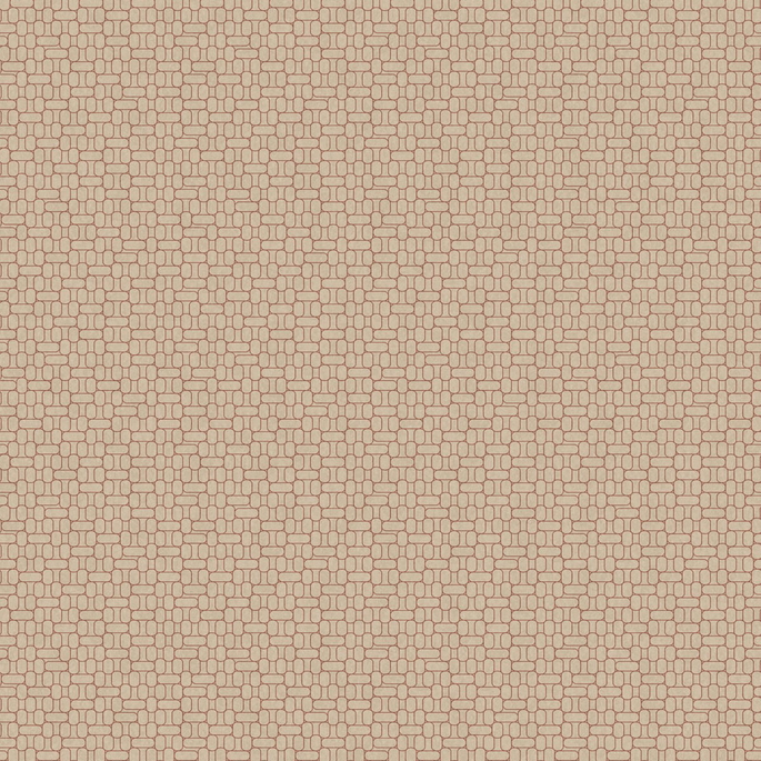 Seabrook Designs Capsule Geometric Ivory &amp; Terra Cotta Wallpaper image 1 of 2