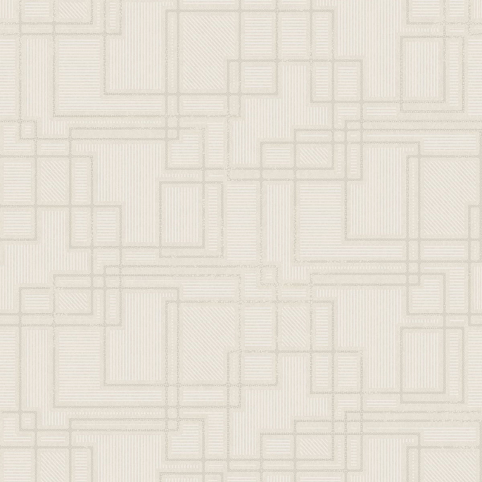 Seabrook Designs Bauhaus Cityscape Linen Wallpaper image 1 of 2