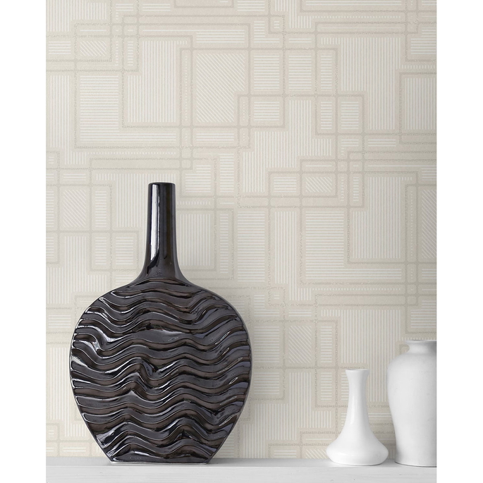 Seabrook Designs Bauhaus Cityscape Linen Wallpaper image 2 of 2