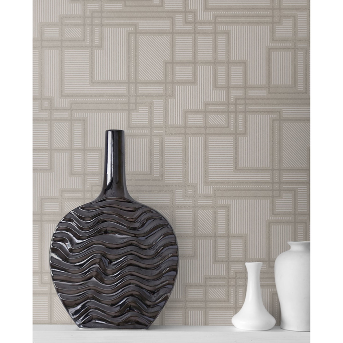 Seabrook Designs Bauhaus Cityscape Laurent Grey Wallpaper image 3 of 3