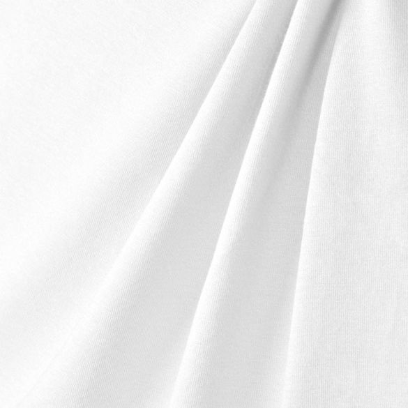 Robert Kaufman White Laguna Cotton Jersey Fabric OnlineFabricStore